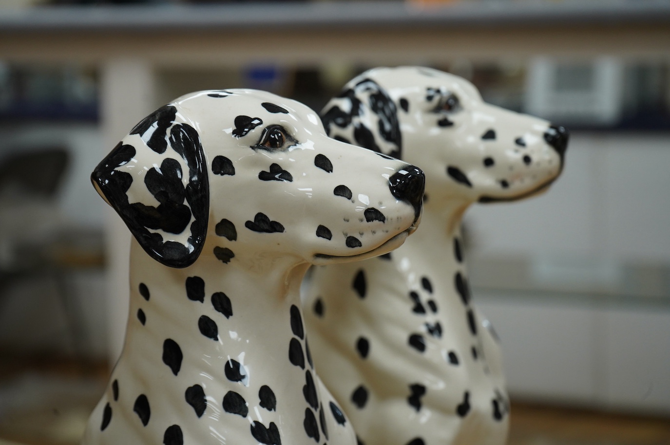 Two Beswick recumbent Dalmations, model numbers 2271, 34cm. Condition - good